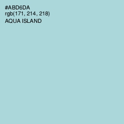 #ABD6DA - Aqua Island Color Image